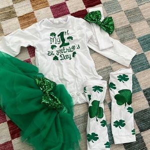 St Patrick’s day set baby